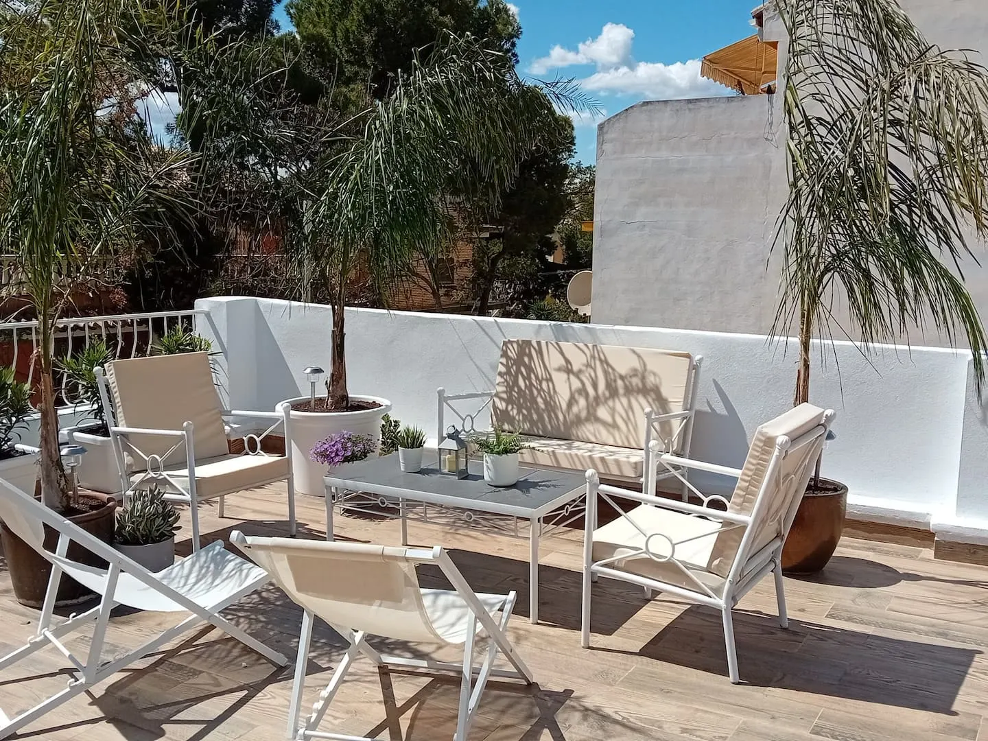 Terraza de Casa el Azud en La Canyada